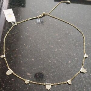 Kendra Scott Gold Necklace with Textured Charms